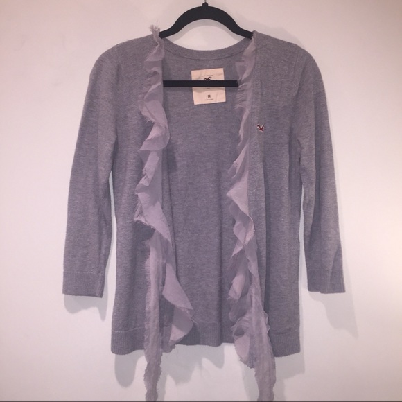 Gray Hollister Cardigan - Picture 2 of 3